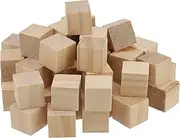500 PCS 1/2 Inch Wooden Cubes, Natural Unfinished Wood Blocks, Small Wood Square Blocks for Crafts, Painting, Puzzle Making, Decorating, DIY Projects