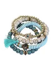 Jean Claude 4pc Stretch Bracelet
