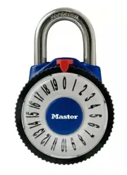 NEW! Master Lock Magnified Combination Dial Padlock (Blue or Red)