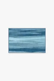 60' x 90' | Machine Washable Runner Rug | Kid & Pet Friendly | Indoor Rug | Meridian Blue Rug | Ruggable
