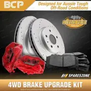 Rear 4WD Brake Calipers + Rotors + Pads for Subaru Forester SF5 2.0L 97 - 03 (for: Subaru)