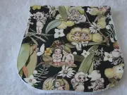 Gumnuts Gossiping Khaki Green Burp Cloth Handmade
