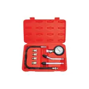 8 Pcs of PK Tool Compression Tester Set - for Petrol Engine 21 Bar Gauge