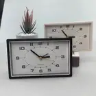 Child Friendly Compact Analog Alarm Clock Silent Non Ticking Home Decor