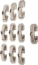 10Pcs Set Easy Installation Type Cabinet Cupboard Wardrobe Door Furniture Corner Folded Hinge Long Service Life Cold Rolled Steel
