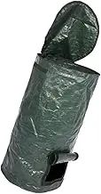 CIMAXIC Compost Bag Bucket Bin Bags Green Homemade Organic Ferment Garden Compost Bins Leaf Trug Trash Garden Trash Tote Grass Leaf Bucket Large Rubbish Storage Collection Tote Waste Green