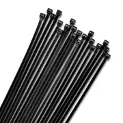 12-Inch Black Zip Ties - Heavy Duty, Self-Locking Nylon Cable Ties for Indoor...