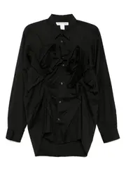 [COMME des GARCONS SHIRT] Cotton Plain Poplin Shirt With 3D
