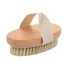 1-2pc Natural Bristle Dry Body Brush Anti-Cellulite Exfoliating Body Brush AU