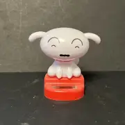 Solar Powered Dancing Bobble Head Toy - Cute White Dog From Japan