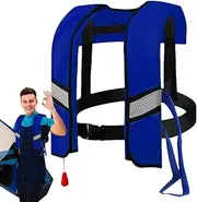 Snorkeling Vest Adult | Unisex Adult Life Vest | Paddle Vest Nylon, Portable Buoyancy Jacket Automatic Inflating for Paddle Board, Floating, Kayaking, Boating