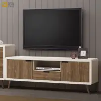在飛比找momo購物網優惠-【WAKUHOME 瓦酷家具】Miduo北歐胡桃木5尺電視櫃