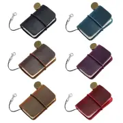 6 Pack Leather Travel Mini Notebook, 1.8" X 1.2" Refillable Blank Pocket Journal