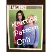New Reynolds Yarns Blossom 82248 Mesh Inset Pullover Tank Top Knitting Pattern