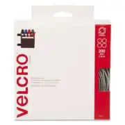 Velcro Sticky-Back Hook and Loop Dot Fasteners, Dispenser, 3/4 Inch, Beige, 200/