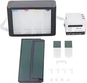 Brilluxa Printer Ink Cartridge, Refillable Ink Supply Cartridge, 4 Color Cartridge with Permanent Chip, Continuous Ink Cartridge for Printing (HP 955)