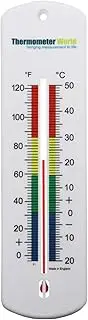Large 240mm Wall Thermometer Garden Greenhouse Home Office Room Use Indoor Outdoor UK Made