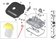 MINI CLUBMAN F54 Cylinder Head Cover 11128631744 8631744 NEW GENUINE
