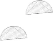 WHAMVOX 2 Pcs Mesh Strainer for Deep-Fry Semicircle Japanese Deep-Fry Tool Heat-Resistant Household Net