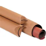 Crimped End Mailing Tubes 2" x 18" for Shipping Pack of 25