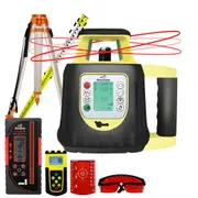 Maxiline Dual Grade Digital Self Leveling Rotating Rotary Laser Level + Digital Receiver + Tripod Staff FRE208