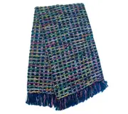 MacKENZIE CHILDS MOSAIC BASKET WEAVE THROW BNWT