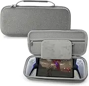 Hesupy Storage Bag Case for Playstation Portal, Protective Cover Shell for PS Portal Gaming Console, EVA Portable Carry Bag Travel Organizer, Grey, Storage Bag Case for Playstation Portal