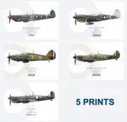 Warhead Illustrated Australian Aces of WWII Set 2 Aircraft Print Bundle