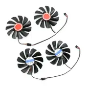 Graphics Card Fan Cooling Fan for XFX RX580 590 8G Black Wolf Edition Cooler