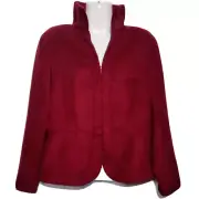 NEW Chico’s Smooth Plush Kelly Ann Jacket Size 2 US 12 Button Eye Hook Closure