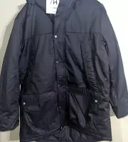 New Selected Homme Slhellis Parka in Black Mens Size XXLarge