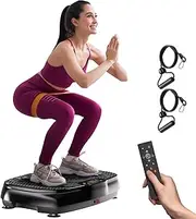 Vibration Plate Exercise Machine: TISSCARE Weight Loss and Lymphatic Drainage Vibrating Plates, Whole Body Workout Sculpting Platform for Home Fitness Fat Burner for Women Men