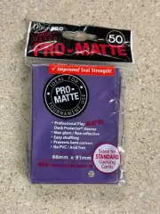 Ultra Pro Standard Pro-Matte Non-Glare Card Sleeves Purple 50ct New