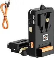 ZGCINE VM-VP4 L-Shaped Rotatable Quick Release V-Mount Plate with Arca-Swiss Release Plate for Sony FX3/FX30/A7S III/ A7S IV, Canon EOS 6D II/90D/R5/R6/R7/R10/R5 II/R6 II, Panasonic LUMIX GH6/S5 II