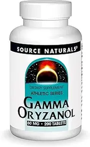 Source Naturals Gamma Oryzanol 60mg Athletic Series Rice Bran Antioxidant - 200 Tablets