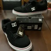 DC Shoes Tribe Men's Black Leather Top Classic Sneakers NEW Size 12