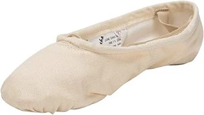 Sansha Pro 1 Canvas Ballet Slipper,Light Pink,17 W (13 W US Men's)