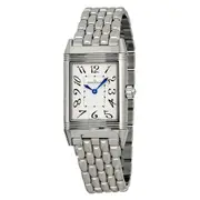 Original Jaeger LeCoultre Reverso Duetto Silver Dial Ladies Watch Q2568102