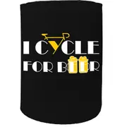 Alcohol Stubby Holder - I Cycle For Beer Cycling - Funny Novelty Birthday Gift Joke Beer Can Bottle