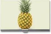[LKHDS] Slim Aluminum Alloy Business Card Holder Fresh Pineapple Pocket Business Card Case Portable Business Card Wallet Business Card Holders Handheld Card Box for Women Men, style, One size, Style