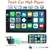 7 Inch Android Car Stereo in Dash GPS Navigation Double Din +Cam for iOS/Android