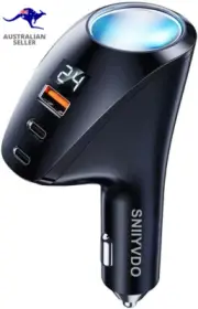 [PD36W&QC22.5W] Car Charger Adapter,5 in 1 USB Car Charger with Multi Port,[Volt