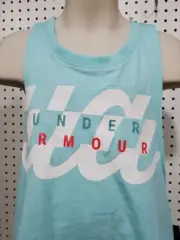 Girls Kids Youth Under Armour Seafoam Tank Top NEW Size Large open back