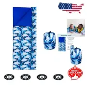Lightweight Kids Sleeping Bag - Cotton Blend, 57x30 Inches, Perfect for Travel