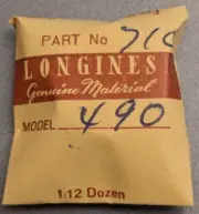 NOS NEW Genuine Longines Cal. 490 Watch Pallet Fork Part# 710 - Sealed Pack