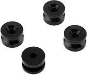 Motorcycle Back top Box case 4pcs Universal Motorcycle Rear Luggage Tail Top Box Helmet Trunk Bracket Base Plate Bushing Pad Buckle Spacers(Black-4pcs)