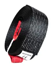 Vehicle Recovery Tow Strap 3"x30 Black Winch snow 14000lbs 6.5 Ton Off Road UTV