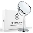 10X Magnifying Makeup Mirror on Round Stand for Tabletop, 1 Count (Pack of 1)