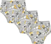 Baby Underwear Potty Training Pants Leakproof Overnight Potty Training Underwear Pants Potty Training Underwear Briefs for Toddler 2T Cartoon Building Truck
