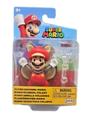 Jakks Pacific World of Nintendo Flying Squirrel Super Mario 2.5" Figure NEW 2024